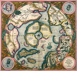 Septentrionalium terrarum descriptio, kaart van het Noordpoolgebied